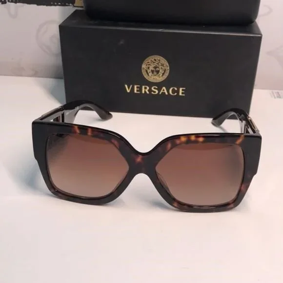 NEW AUTHENTIC Versace Tortoise Shell Sunglasses VE4402 8788 NEW AUTHENTIC VERSACE TORTOISE SHELL SUNGLASSES VE4402 8788  main image 3